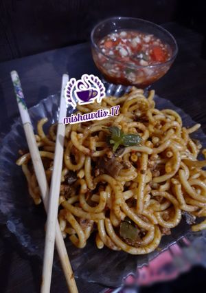 عکسی از دستور 😋ماکارونی مامان پزم😋🍝