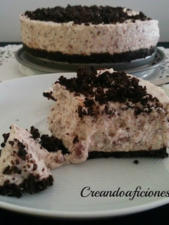 Una foto de Cheesecake de chocolate y Oreo