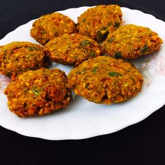 Spinach Dal vada A picture of Spinach Dal vada.