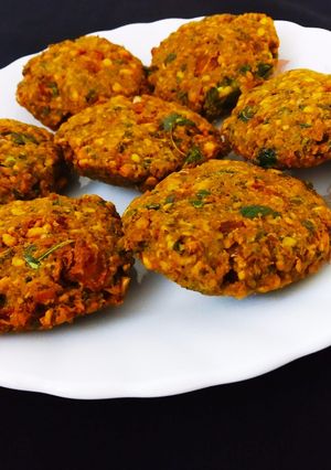 A picture of Spinach Dal vada.