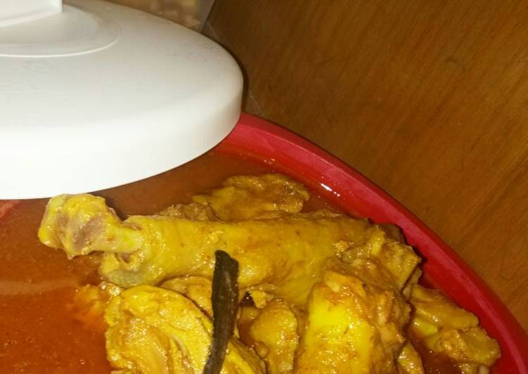 Cara memasak 46. Kare Ayam Kampung Kelapa Goreng yang mudah