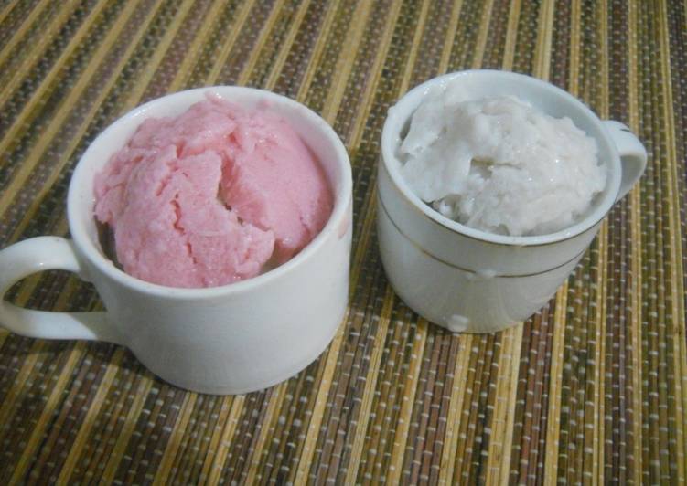 Langkah Mudah untuk Menyiapkan Es krim santan yang Enak