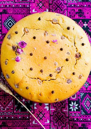 عکسی از دستور کیک هل و کشمش