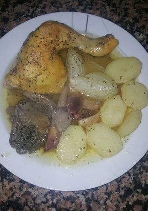 Foto principal de Pollo con setas al horno
