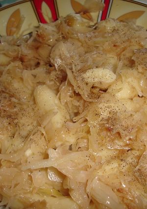 Káposztás nudli recept fotója