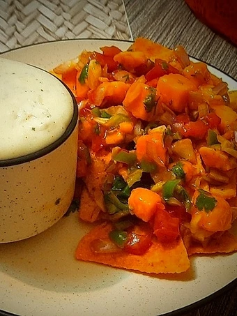 Easy Way Make Recipe NACHOS WITH MANGO SALSA AND CHEESE SAUCE | CHEESE DIP |SALSA that is Awesome, So Delicious}