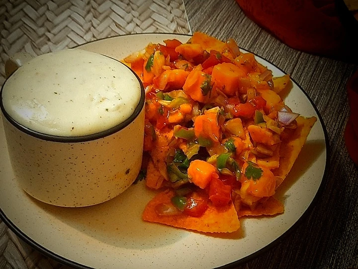 Easy Way Make Recipe NACHOS WITH MANGO SALSA AND CHEESE SAUCE | CHEESE DIP |SALSA that is Awesome, So Delicious}