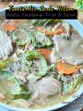 Tumis Air Lada Hitam Petola, Cendawan Tiram & Suhun