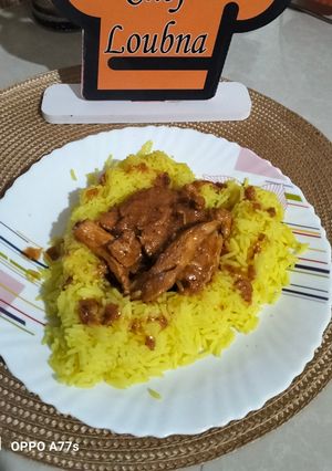 صورة لوصفة شاورما دجاج مع الأرز
