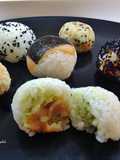 Temarizushi California, temarizushi di verdure e temarizushi di salmone