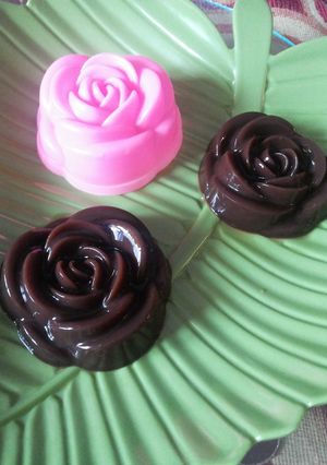 Foto resep Puding coklat mawar