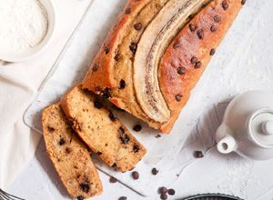 Foto resep Banana Bread (Bolu Pisang Choco chips) Super Moist-Tanpa Mixer