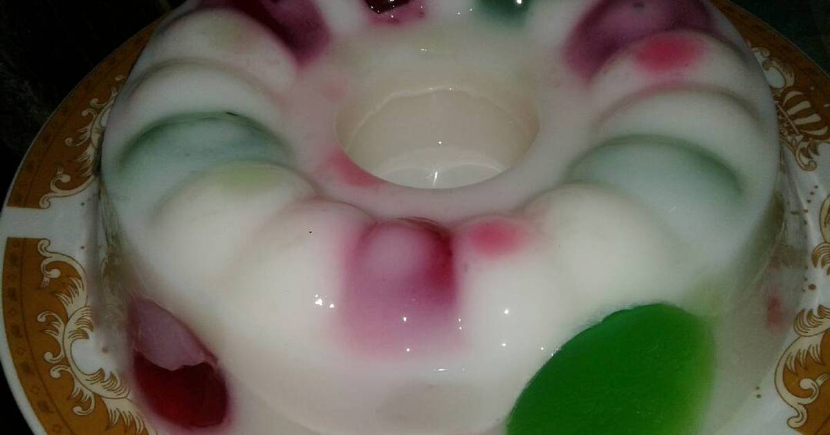 Resep Puding Silky Puyo "Polkadot" oleh Rahmatika - Cookpad