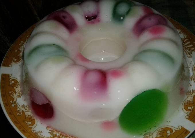 Langkah Mudah untuk Membuat Puding Silky Puyo "Polkadot" Anti Gagal