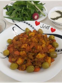 عکسی از دستور خوراک کدو سبز 😋