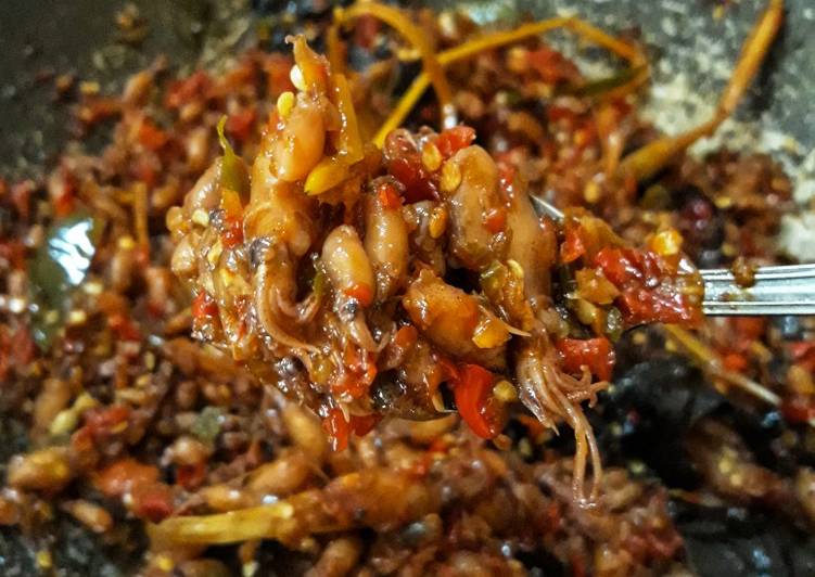 Resep masakan Tumis baby cumi balado pedas | Langkah Membuat Tumis baby cumi balado pedas Yang Enak dan Simpel