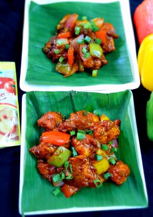 செஷ்வான் சிக்கன் (schezwan chicken recipe in Tamil) செய்முறை முக்கிய புகைப்படம்