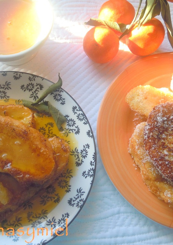 Una foto de Torrijas al aroma de mandarinas y miel