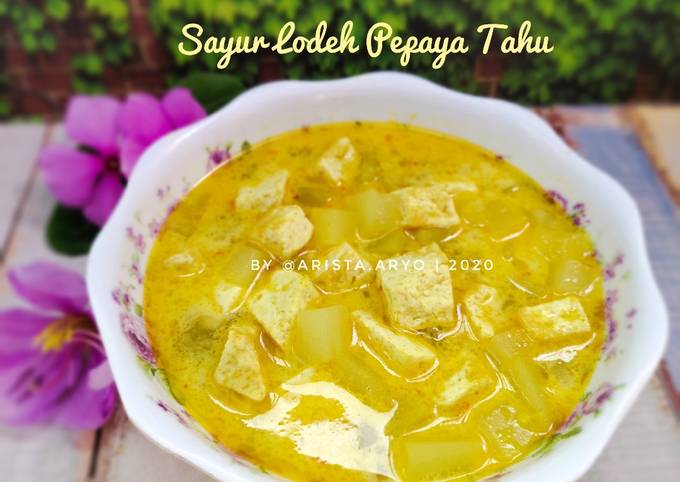 Wajib coba! Resep membuat Sayur Lodeh Pepaya Tahu dijamin gurih