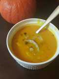 Instant pot Red Kuri Squash Soup with roasted fennel