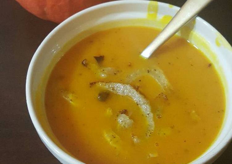 Recipe of Super Quick Homemade Instant pot Red Kuri Squash Soup with roasted fennel