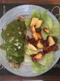 Pescado en salsa de cilantro, limón y mango