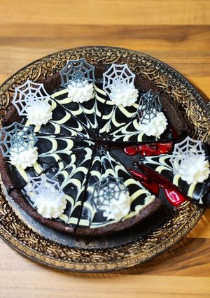 Fekete özvegy csokis karamelles pite Picipiros Konyhájából recept fotója