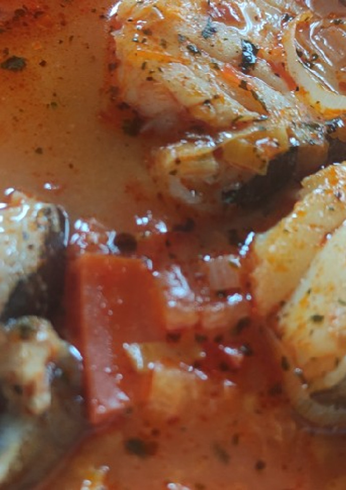 Una foto de Bacalao al pimentón