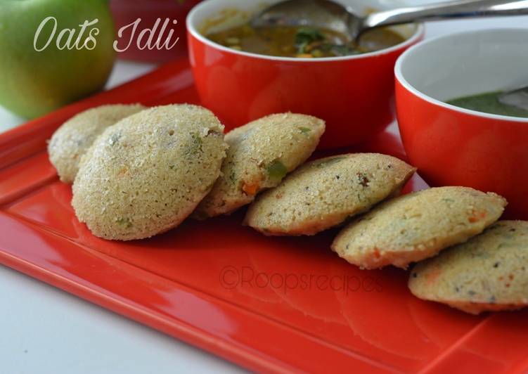 Recipe of Any-night-of-the-week Mixed Vegetables Oats Idli