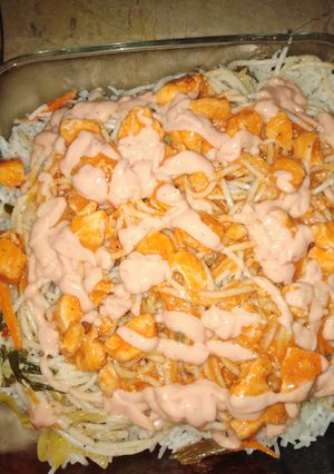 A picture of Singaporien rice.