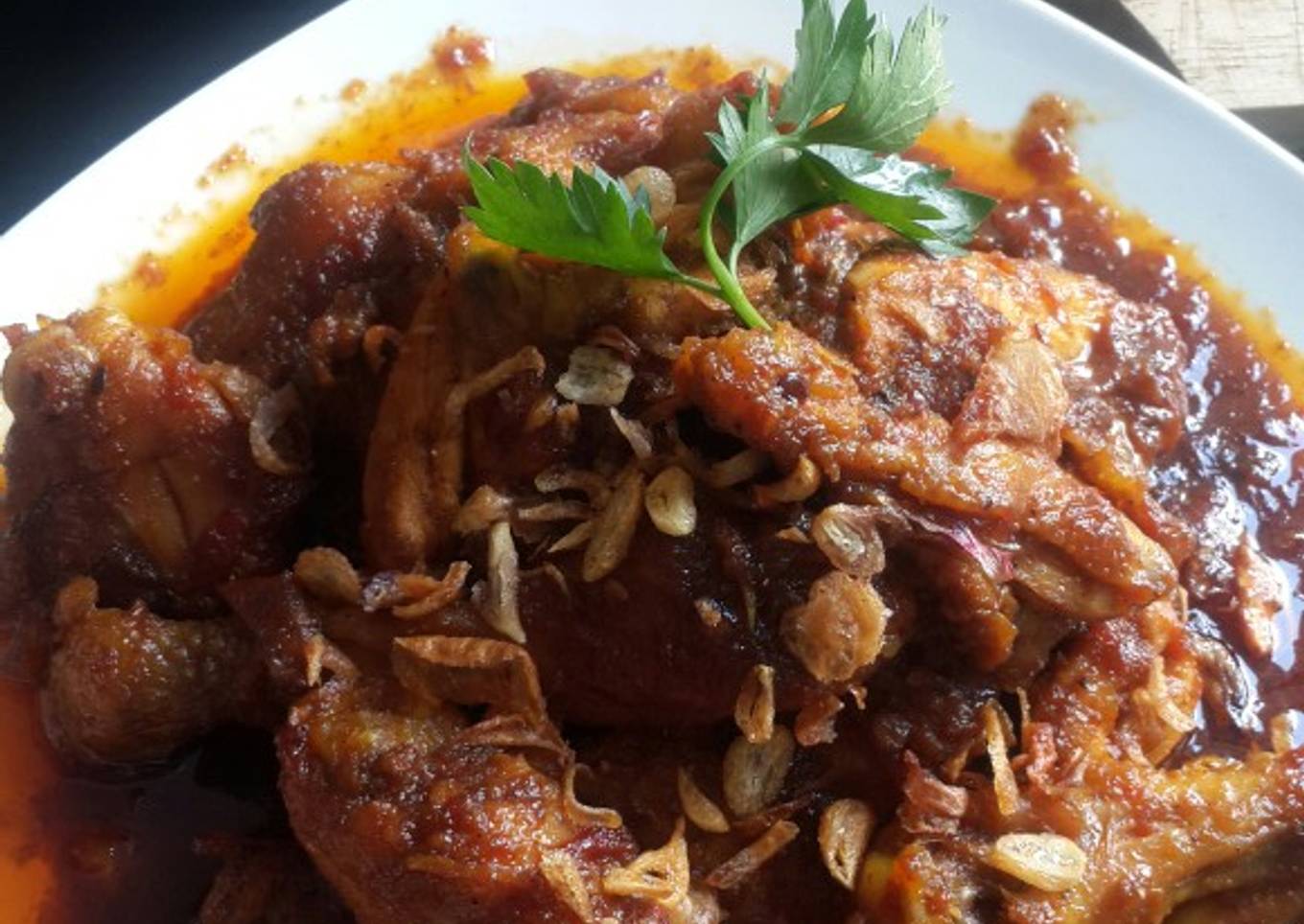 Balado ayam kampung