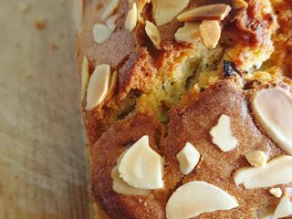Almond Blackcurrant Pound Cake