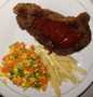 Cara Mudah Membuat Resep Sirloin steak homemade saus barbeque yang Enak Banget Anti Ribet, Sempurna