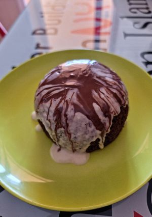 Una foto de Bomba de chocolate sin harina