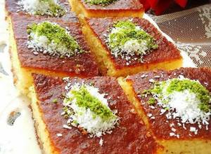 صورة لوصفة بسبوسة جوز الهند