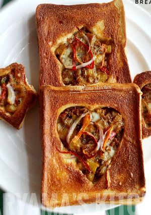 A picture of Bread pizza.