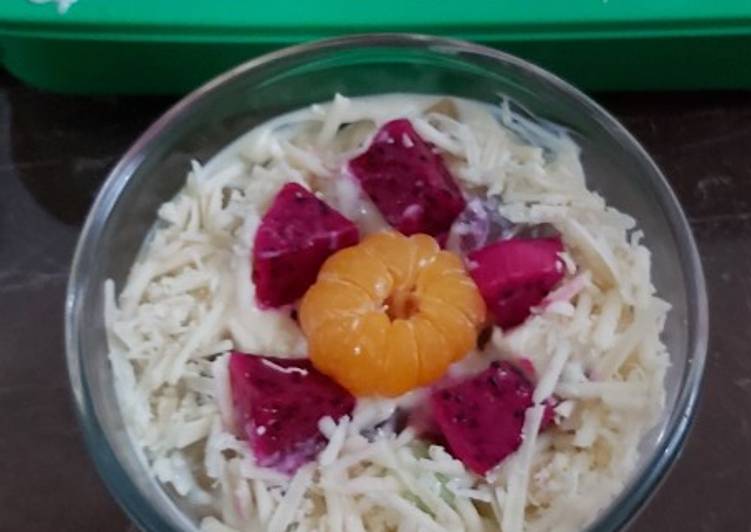 Salad Buah With Mayo Simple Yummy 😍😋👍