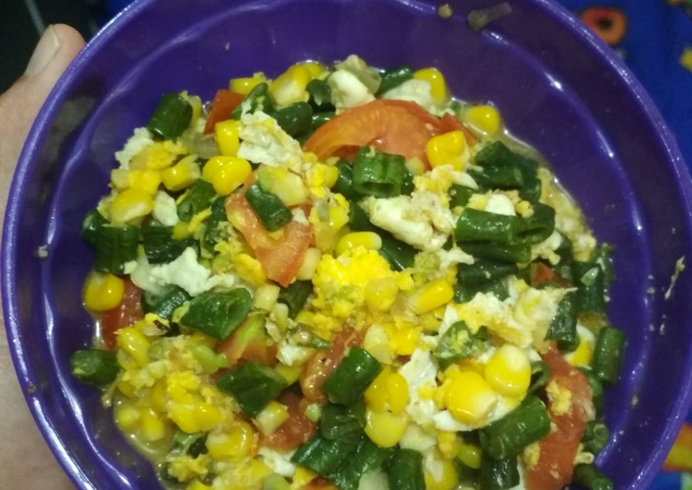 Tumis sayur warna warni anak sehat dan enak