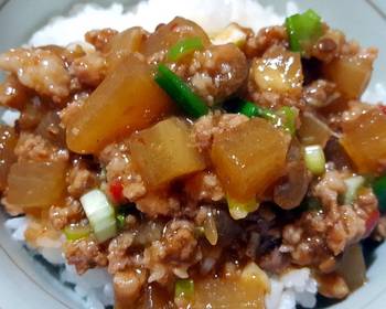 Fresh, Making Recipe Braised daikon and minced pork Delicious Nutritious
