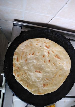 A picture of Soft layered chapati #themechallenge.