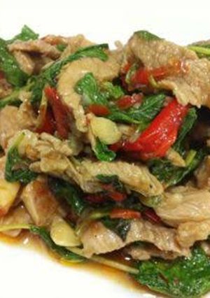 รูปของ ผัดกระเพราหมูชิ้น