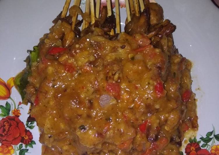 Sate Jamur Tiram Bumbu Kacang 🍄🥜