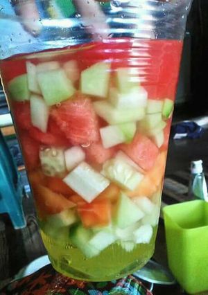 Foto resep Es Buah Sirup Leci