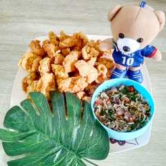 รูปของ Kulit Ayam Tepung Sambal Matah