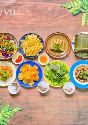 Hình của món Mâm Cỗ Cúng Ông Công Ông Táo Chay.
