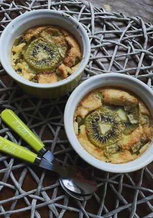 Une photo de ☆Flans Kiwi Noix de Coco☆