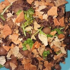 A picture of Spicy Chana matar chat.