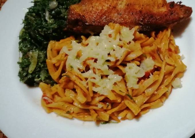 Pasta in Arabiatta sauce Recipe