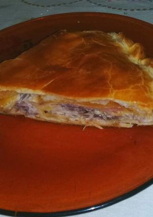 Una foto de Tarta de cebollas y queso