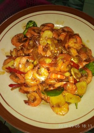 Foto resep Udang asam manis pedas
